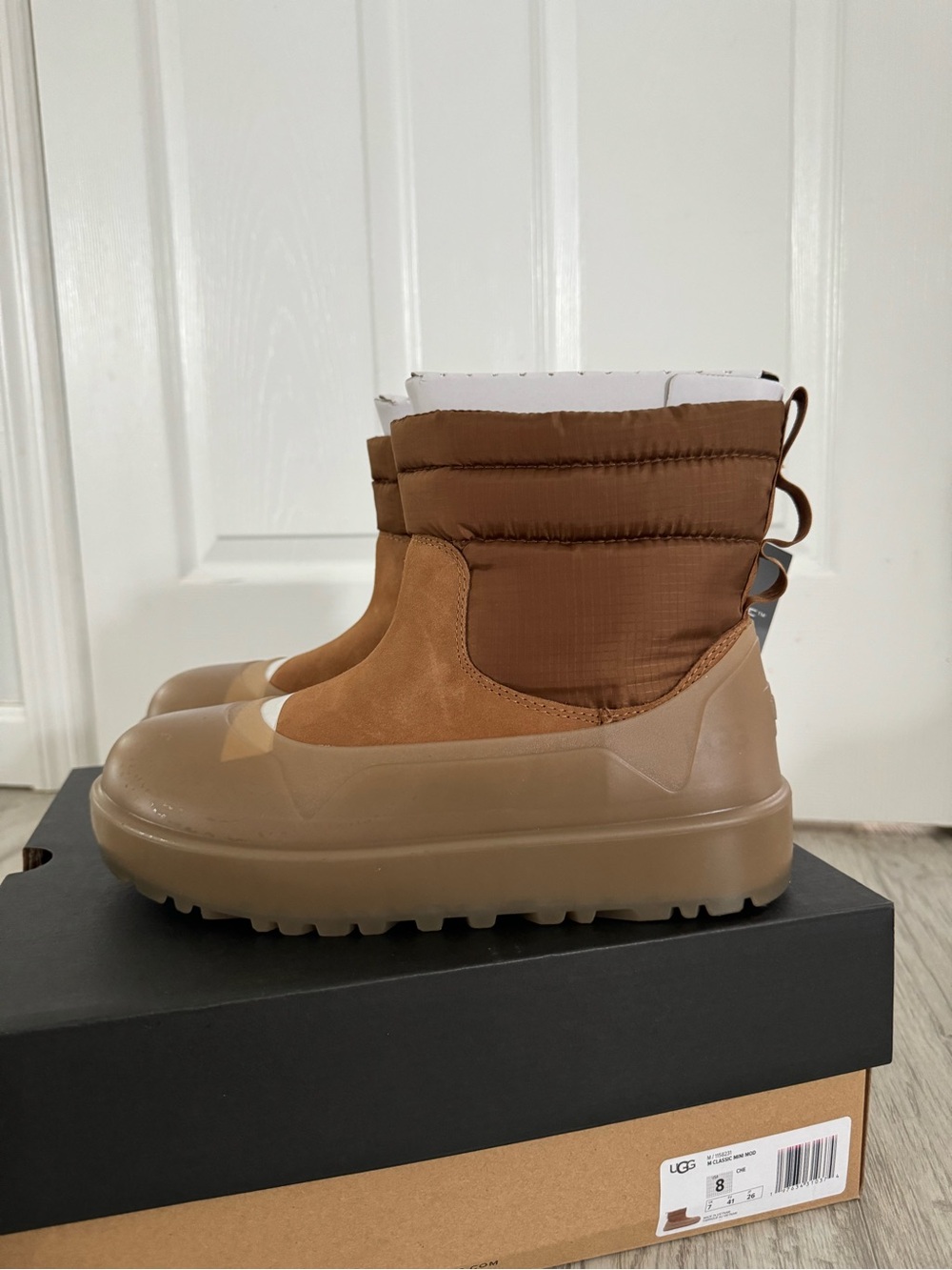 UGG Women’s Tan/Brown Waterproof Pull-On Winter Boots - Picture 1 of 5